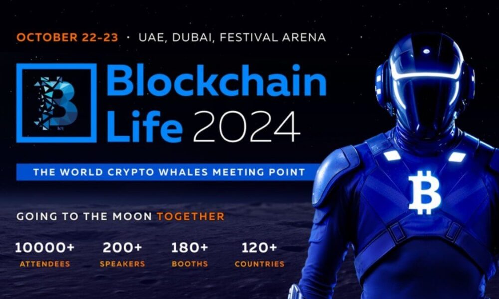 Blockchain Life 2024 will be held on October 22-23 at the Festival Arena in Dubai