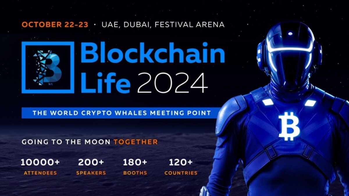 Blockchain Life 2024 will be held on October 22-23 at the Festival Arena in Dubai