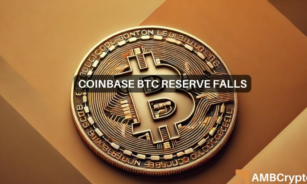 Coinbase Bitcoin Reserves Dropped 15% Since February – All the Details