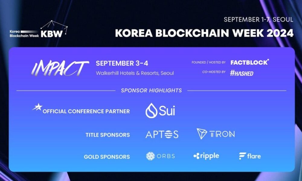 Korea Blockchain Week Names Sui Official Conference Partner and Announces New Keynote Speakers