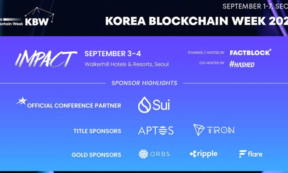 Korea Blockchain Week Names Sui the Official Conference Partner, Announces New Headline Speakers