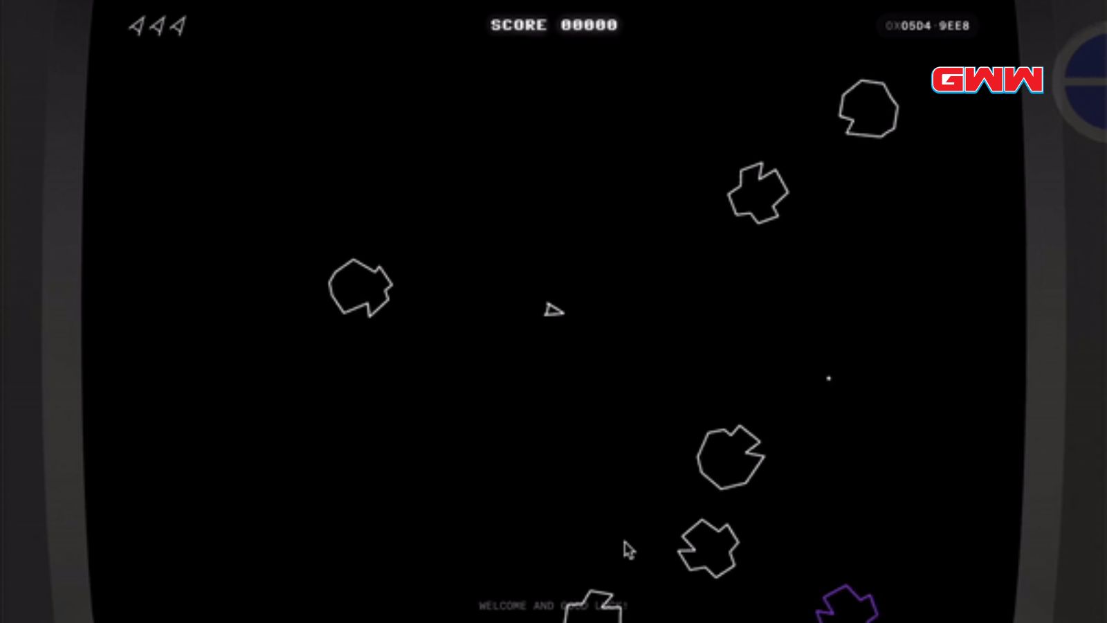 Atari Asteroids Gameplay