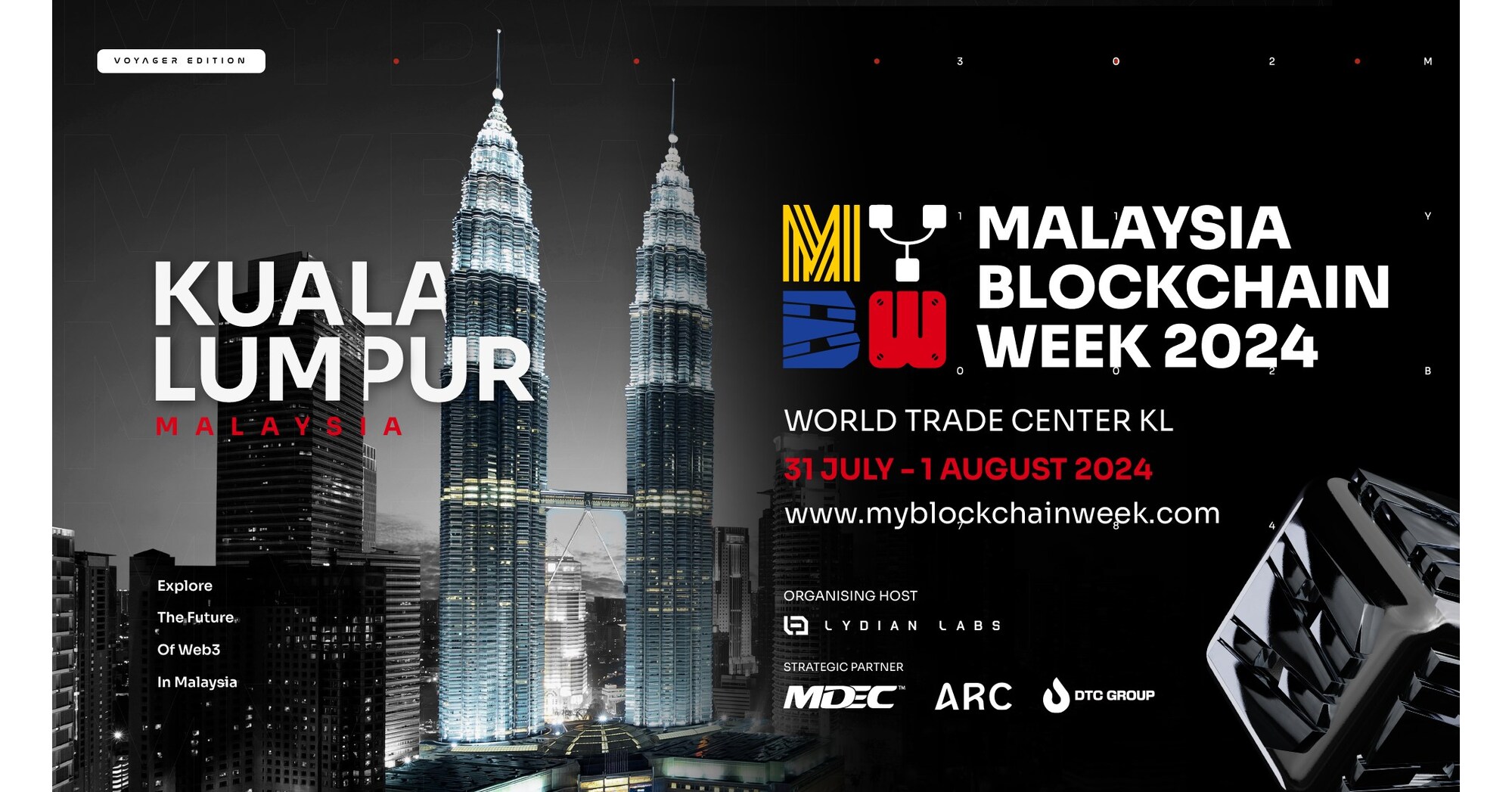 MALAYSIA MYBW'S INAUGURAL BLOCKCHAIN ​​WEEK WILL BE HELD IN KUALA LUMPUR IN JULY 2024