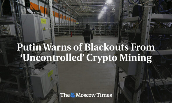 Putin Warns of Blackouts Due to 'Uncontrolled' Cryptocurrency Mining