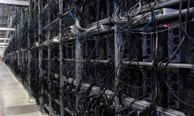 Computers “mine” for Bitcoin at a facility in Rockdale, Texas. Credit: Mark Felix/AFP via Getty Images